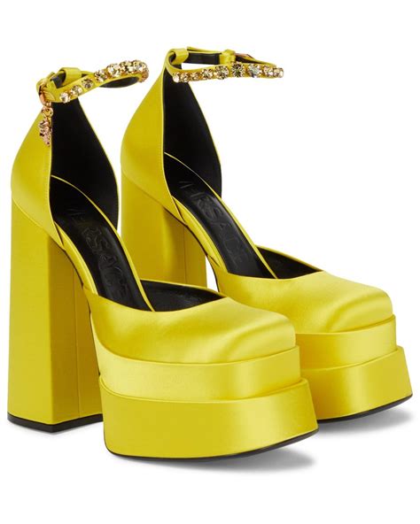 yellow versace heels